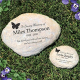 In Loving Memory Butterfly Personalized Memorial Garden Stone