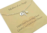 Miscarriage Jewelry for Loss of Baby - Sterling Silver Angel Wing and Footprints - Remember Me