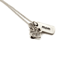 Memorial Necklace for Mom Hand Stamped Infinity - Loss of Mother Jewelry