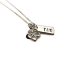 Infinity Personalized Memorial Necklace in Sterling Silver
