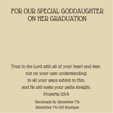Graduation Necklace Goddaughter - Graduation Gift Idea for Her from Godparent