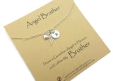 Memorial Jewelry for Loss of Brother - Sterling Silver Angel Wing - Memorial Gift Idea - Remember Me