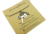Trendy Remembrance Necklace - Personalized Memorial Jewelry - Remember Me
