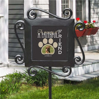 personalized pet memorial garden stone - pet remembrance gift - pet loss - loss of dog or cat - memorial garden stake