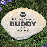 personalized pet memorial garden stone - pet remembrance gift - pet loss - loss of dog or cat - memorial garden stake