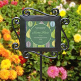 Filigree Rectangular Personalized Memorial Garden Stake
